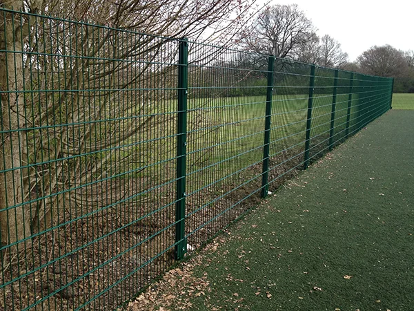 The 2D fences are installed in the park.