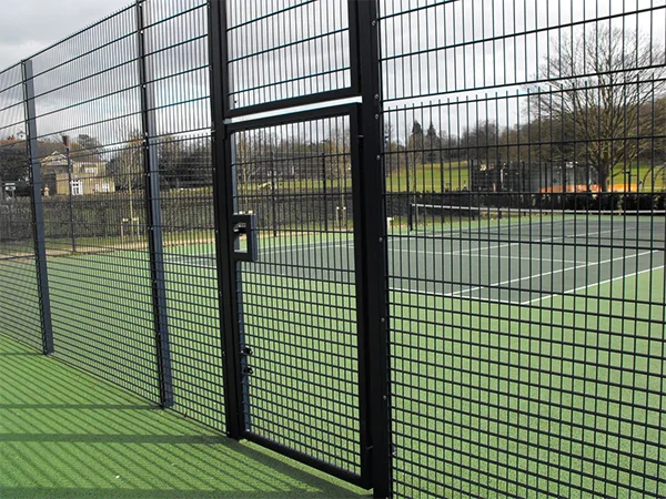 The 2D fences are installed surrounding the sport ground.