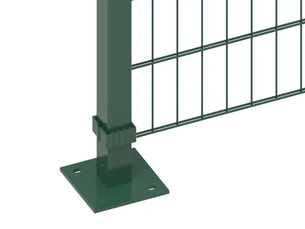 The detail of base of 2D fence.