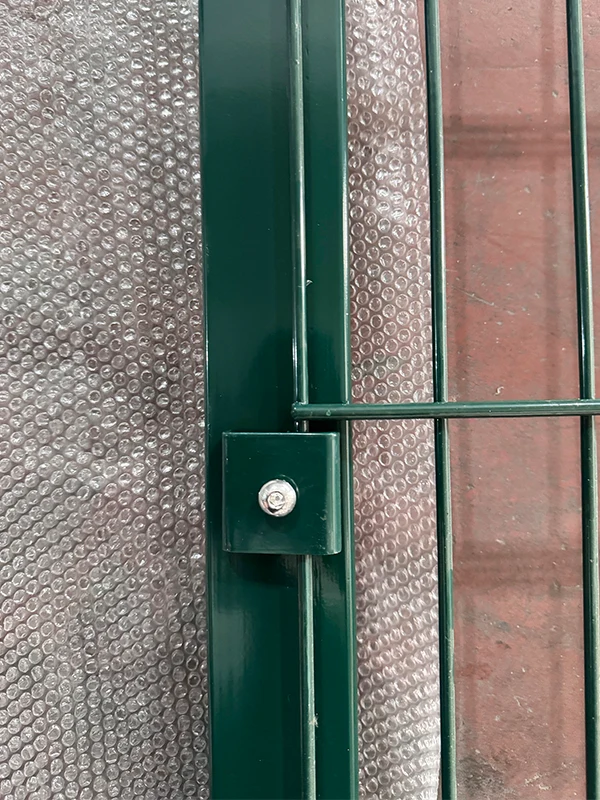 A detail of installation clip of 2D fence.