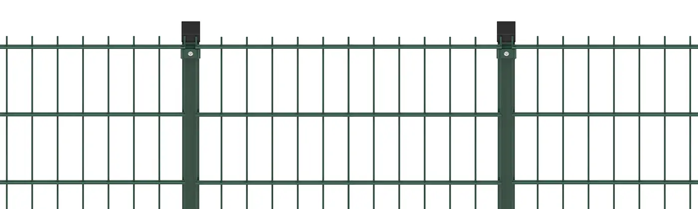 A piece of green 2D Security Fence.
