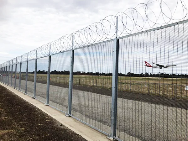 The 358 high security fences are installed in the airport.
