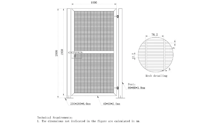 358 high-security fence project drawings