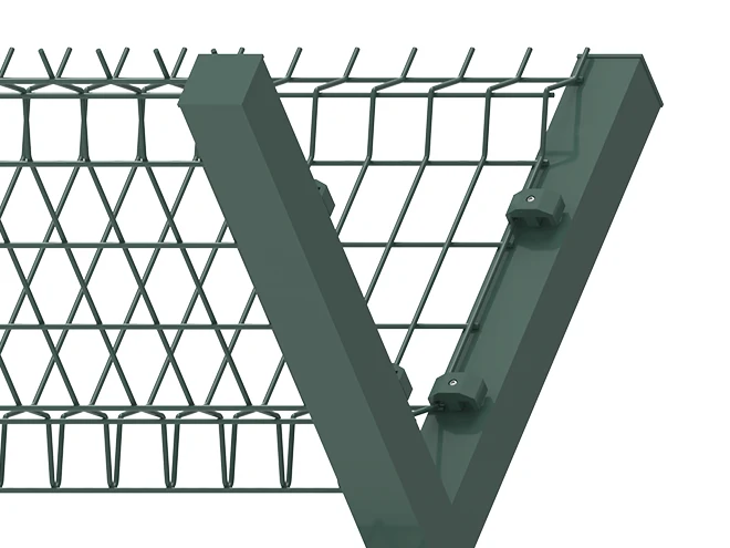 The top panel on the Y arm is fastened with M Clip.