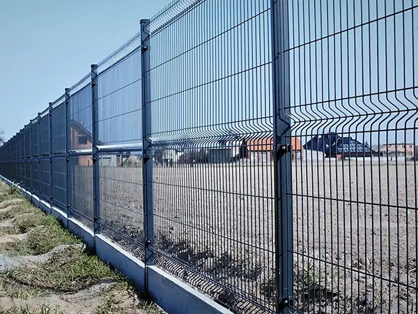 The black 3D fences are protecting the village.