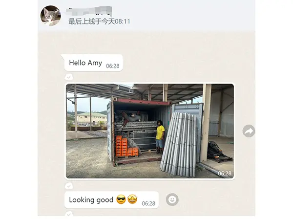 A record shows our customer's feedback of temporary fences.