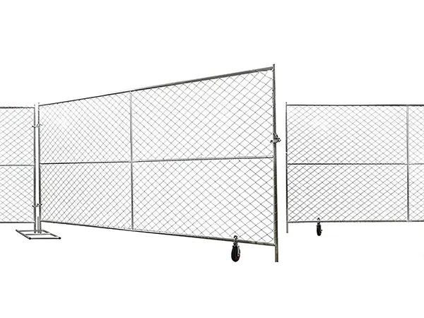 The double swing American temporary fence gate.