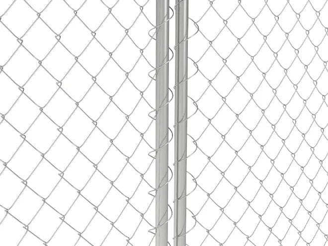 A detail of frame of American temporary fence.