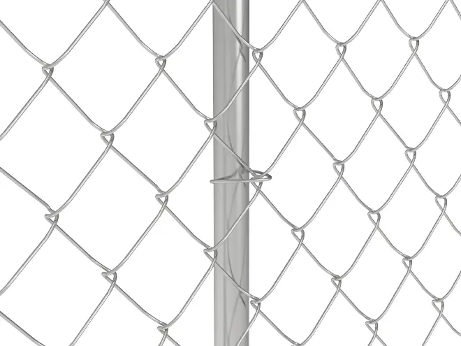 A detail of lacing wire of American temporary fence.