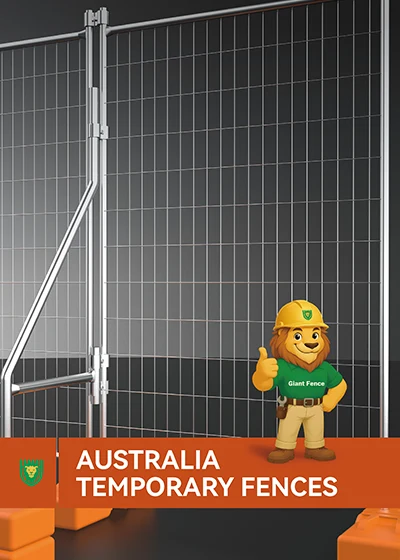 A data sheet cover of Australia Temporary Fences