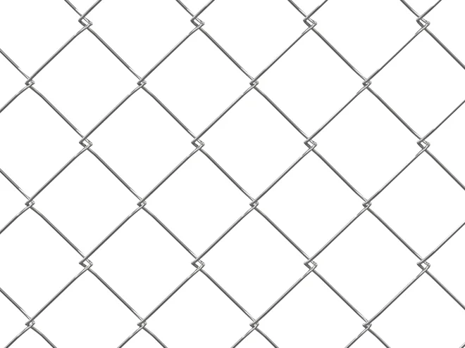 The detail picture of fence panel of chain link fence.