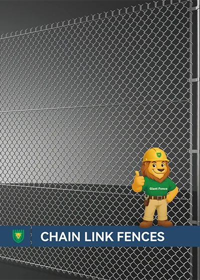 A data sheet cover of Chain Link Fences.