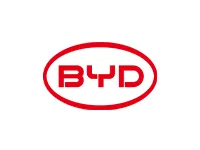 The logo of BYD.