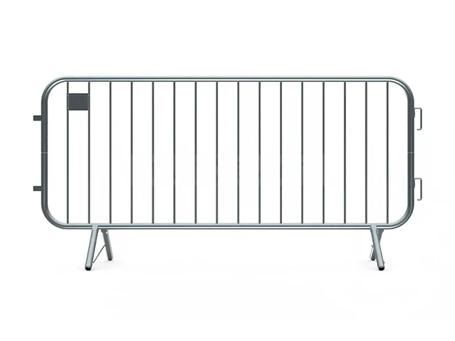 A piece of European type crowd control barrier.