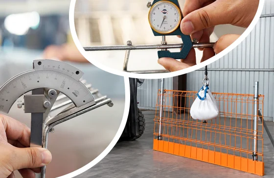 Tests et validation des produits de clôture.