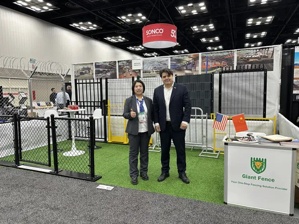 Photo taken in front of the booth at FenceTech 2026