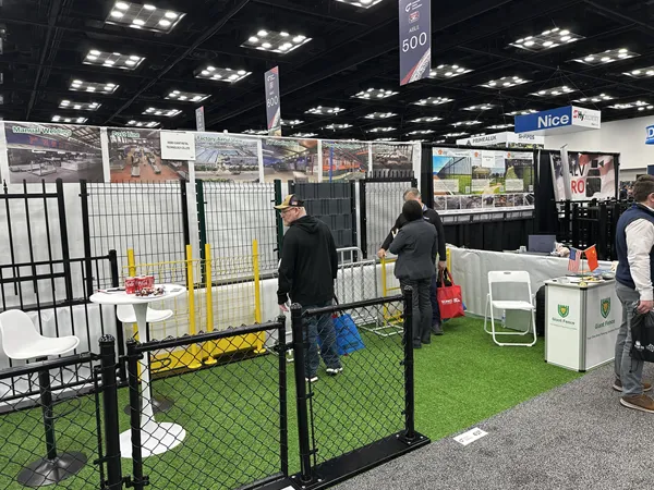 Meeting with clients at FenceTech 2026