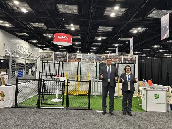 Photo taken in front of the booth at FenceTech 2026