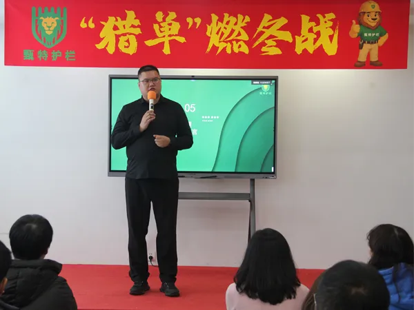 General Manager delivers a speech