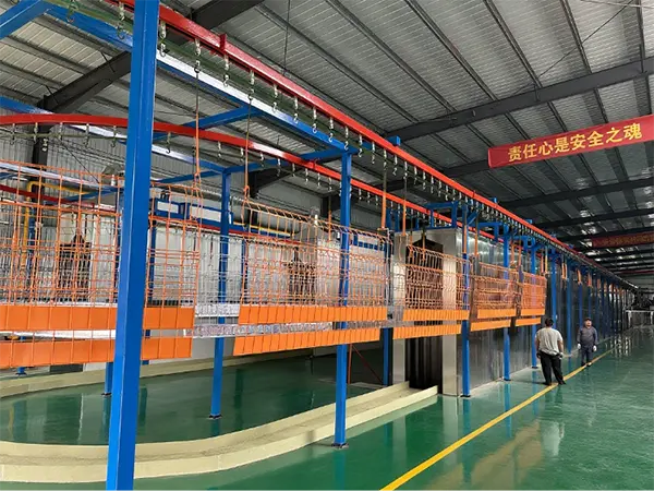 An overview of new powder coating line.