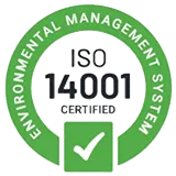 An icon of ISO 14001 certificate.