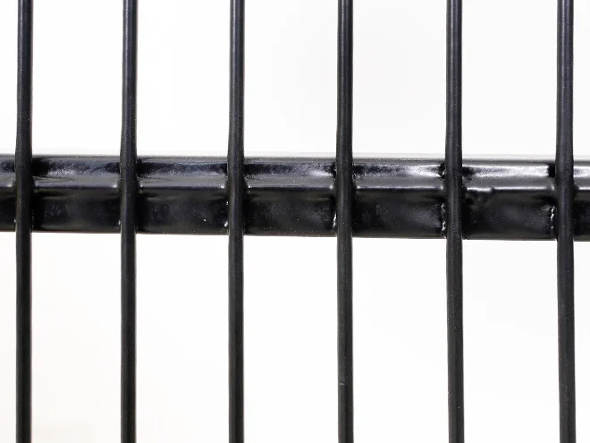 A detailed structure of rail of machine guarding fence panel.
