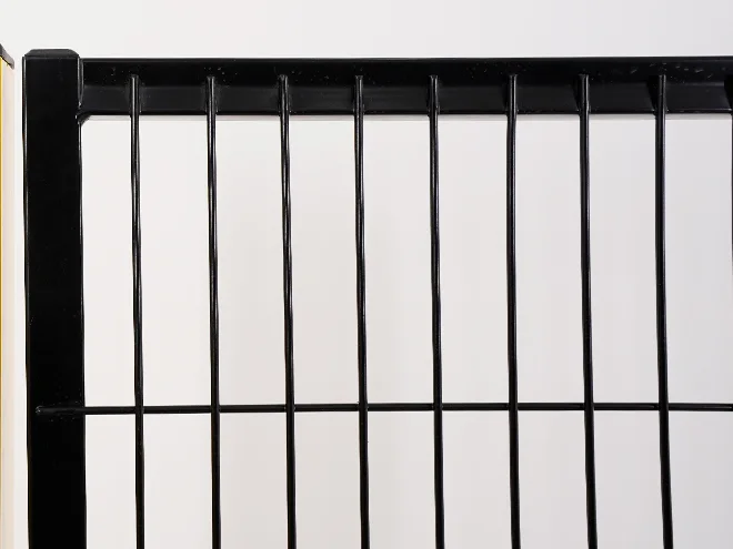 A detailed structure of frame of machine guarding fence single gate.