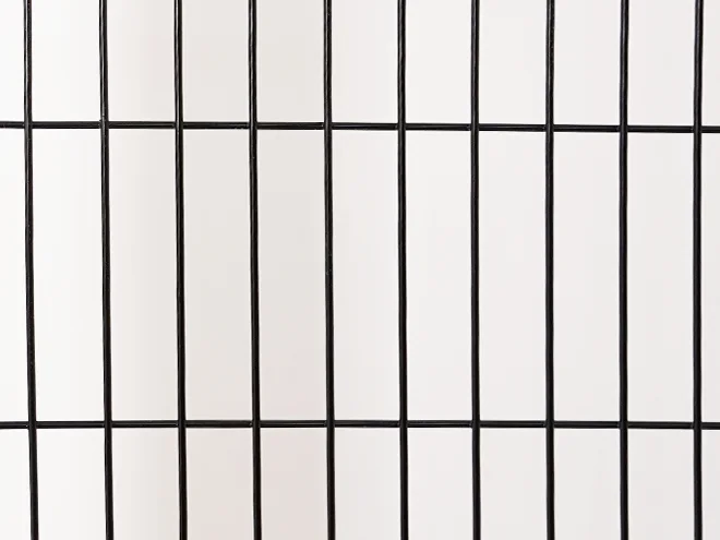 A detailed structure of fence panel of machine guarding fence single gate.