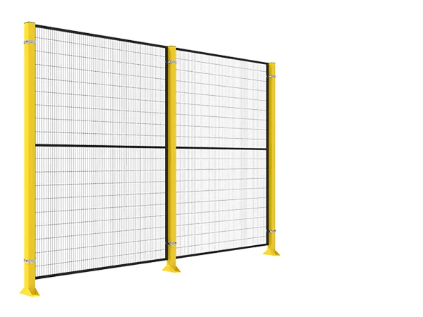 Two pieces of machine guarding fences.