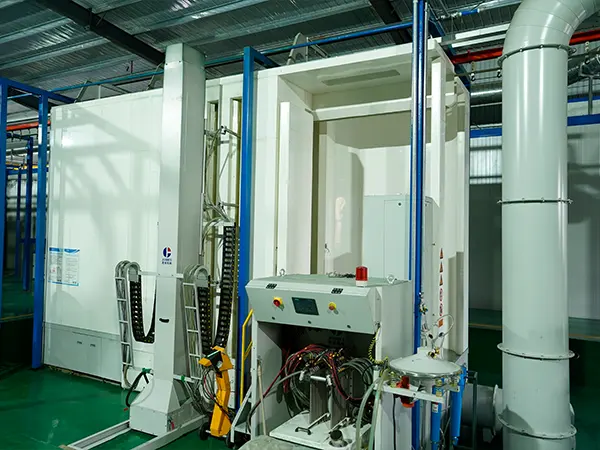 The control part of new powder coating line.