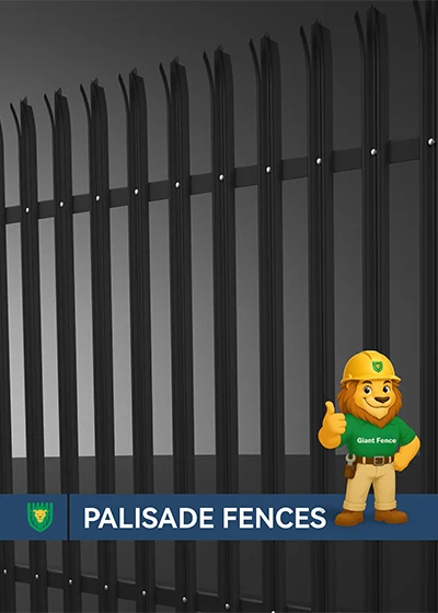 A data sheet cover of Palisade Fences