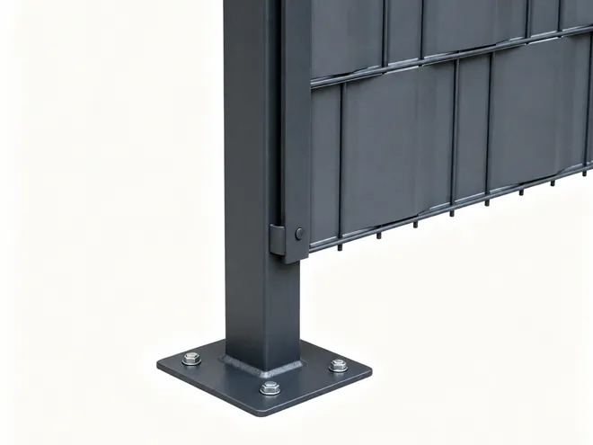 2D fences type privacy fence base.