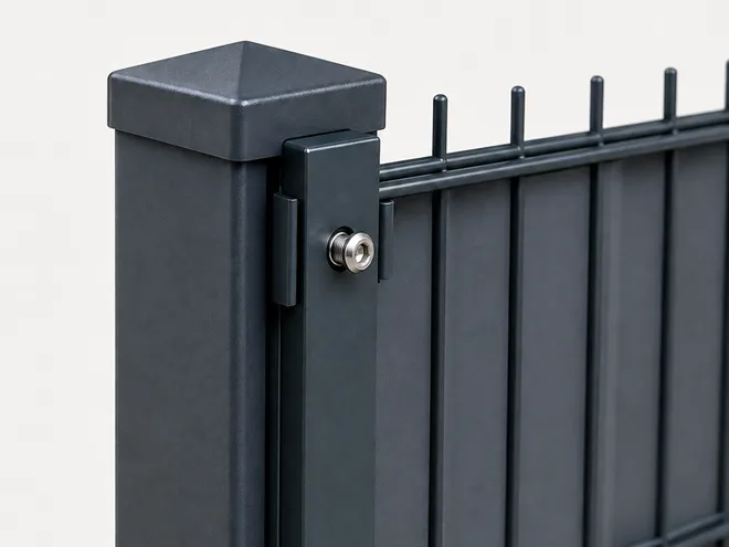 2D fences type privacy fence post.