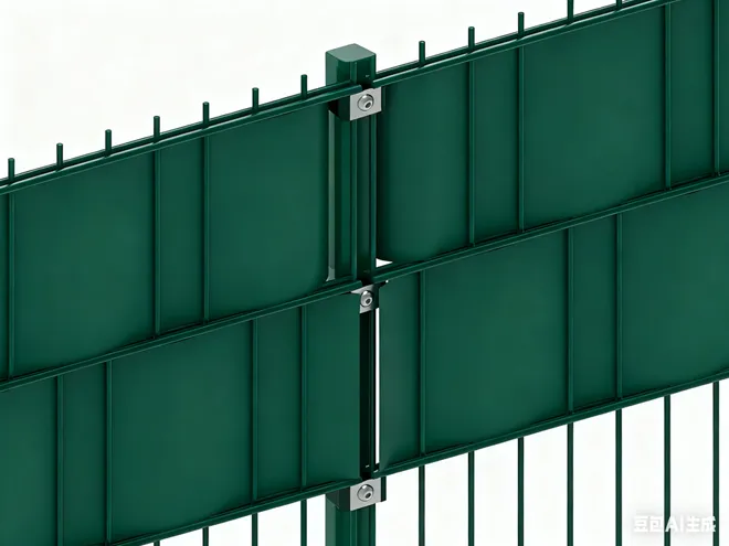 2D fences type privacy fence installation fitting.