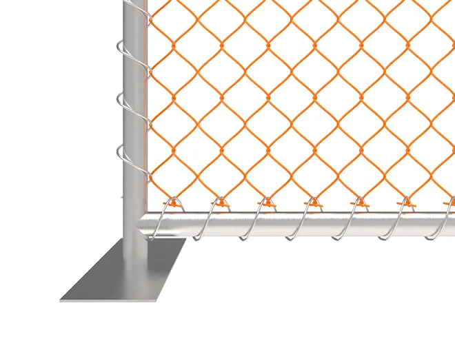 Feet of PVC New Zealand temporary fencing.