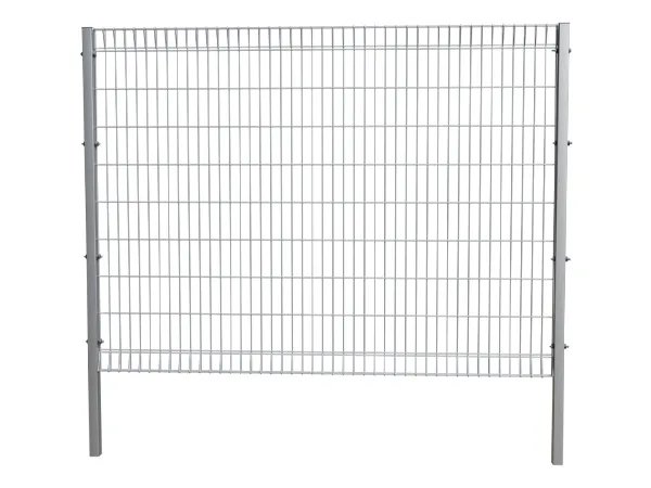 A piece of gray roll top fence.