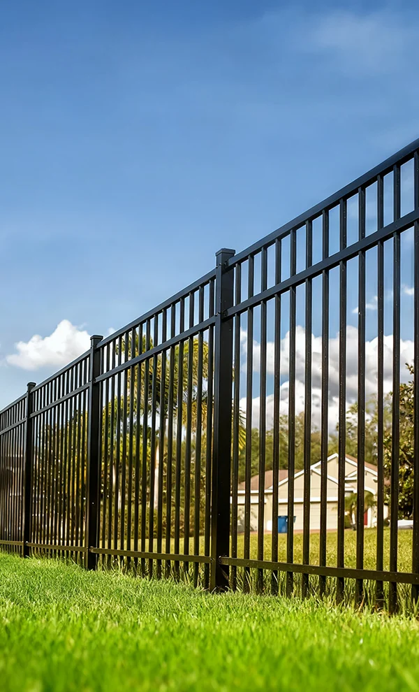The chain link fences and gates are protecting the factory.