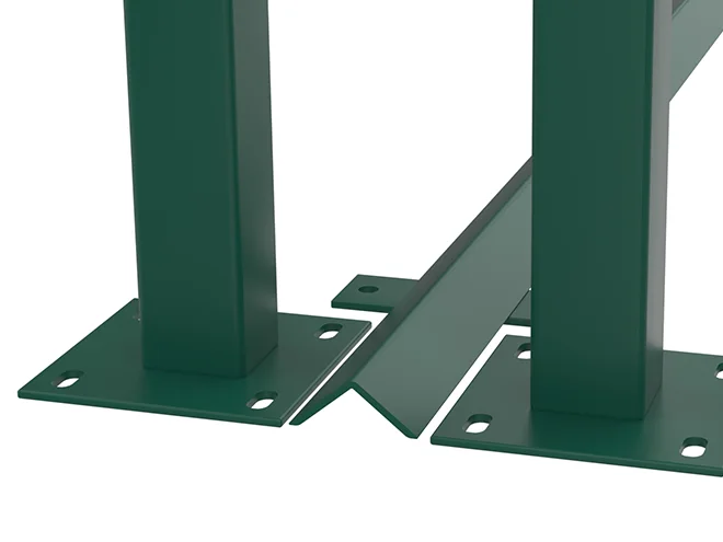 A detail structure of rail of sliding gate.
