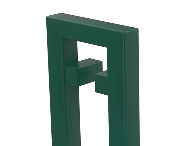 A detail structure of start frame of weld mesh sliding gate.