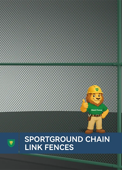 A data sheet cover of Sportground Chain Link Fences