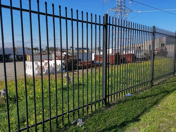 Installation effect demonstration of steel tubular fencing