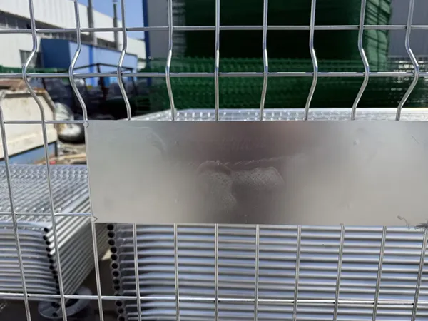 Detailed display of Canada temporary fence panels