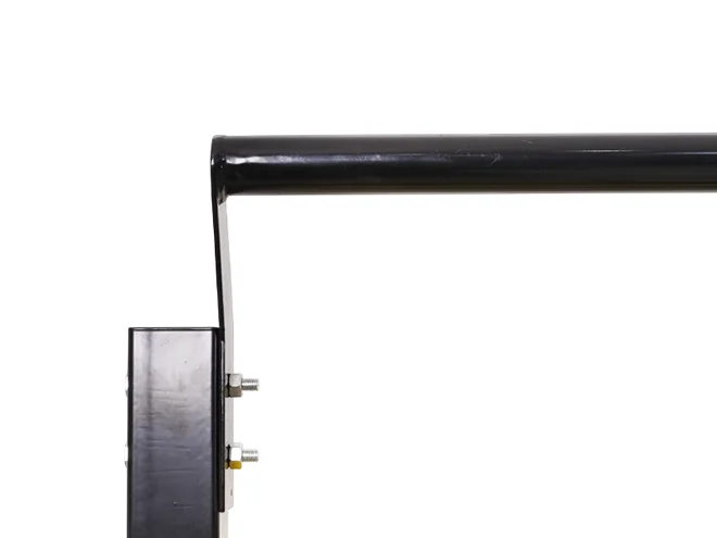 The detailed handrail structure o aisle workshop safety fence.