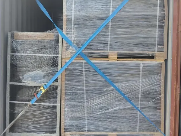 A wooden pallet packaging image of workshop safety fence