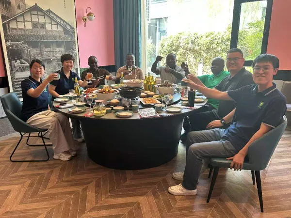 Company representatives had lunch with Zimbabwe's client.